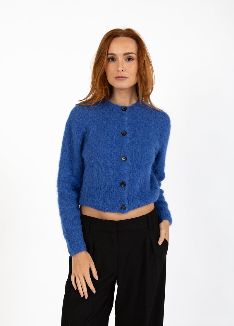 Coster Copenhagen KORTAT STICKAD KOFTA Knitwear Rich blue - 583