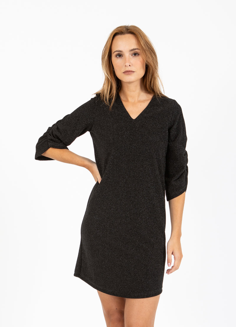 Coster Copenhagen KORT GLITTRIG KLÄNNING Dress Black glitter - 194