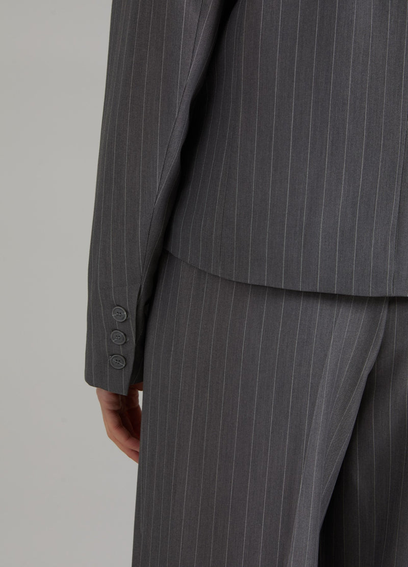 Coster Copenhagen  KORT KRITSTRECKSRANDIG KAVAJ - ZOE-PASSFORM Blazer Grey pinstripe - 161