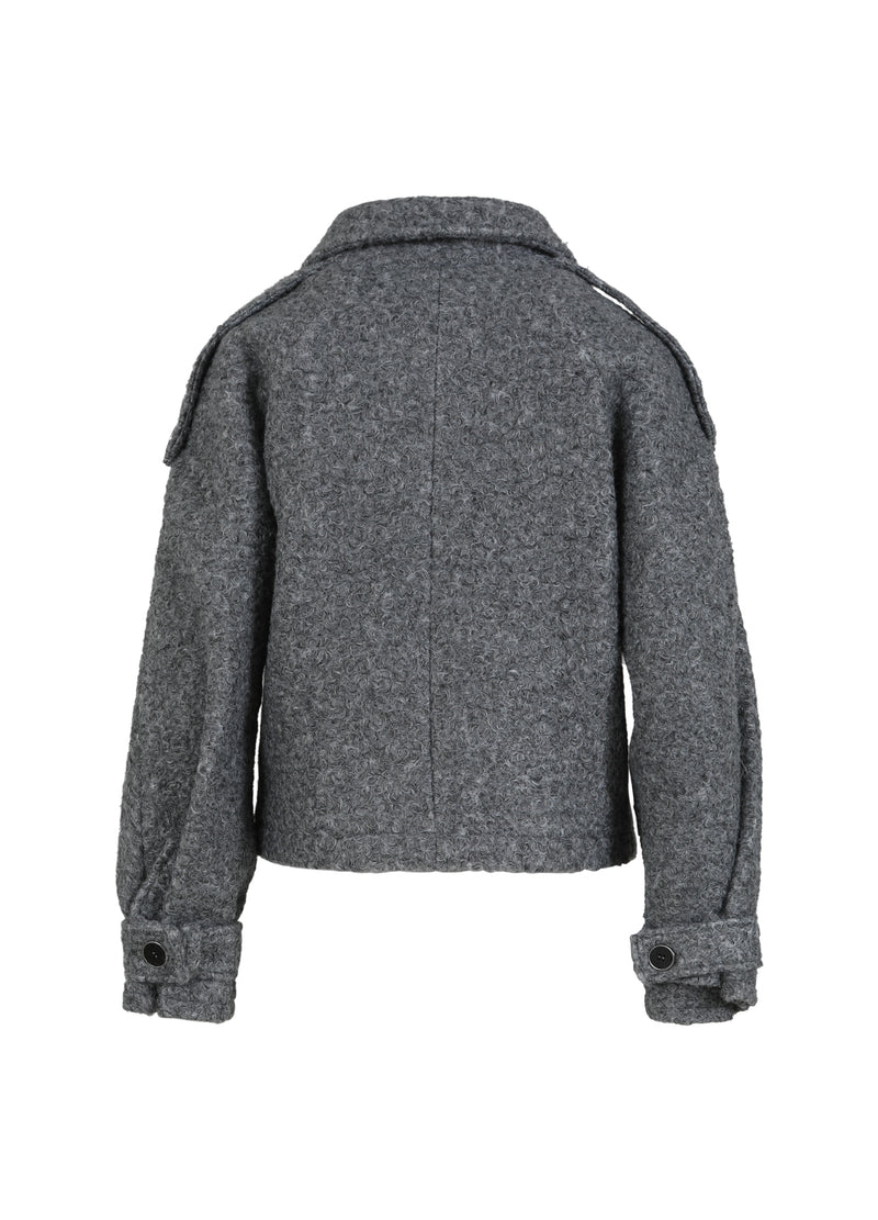 Coster Copenhagen KORT LOCKIG ULLJACKA Outerwear Grey - 103