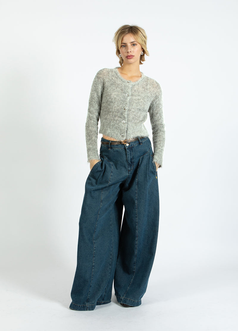 Coster Copenhagen KORT TRÖJKAFTAN I ALPACKA Knitwear Light grey melange - 129