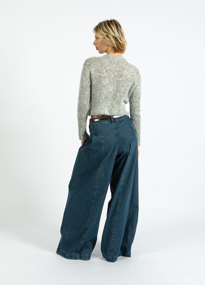 Coster Copenhagen KORT TRÖJKAFTAN I ALPACKA Knitwear Light grey melange - 129