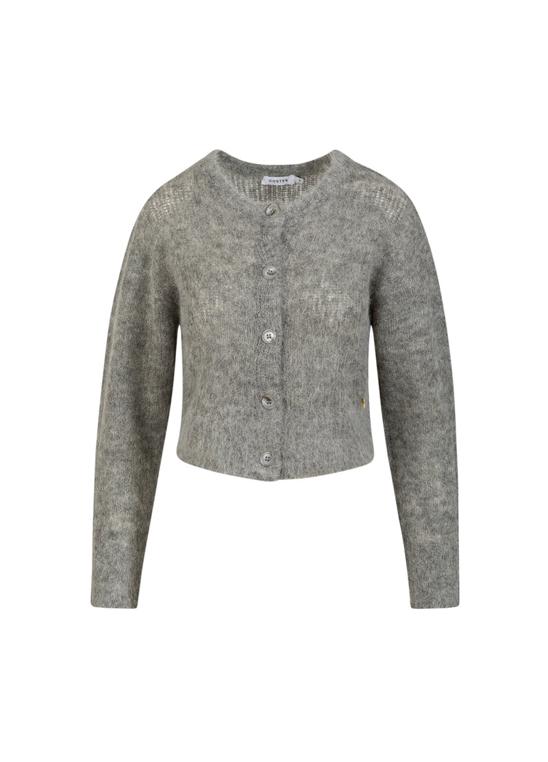 Coster Copenhagen KORT TRÖJKAFTAN I ALPACKA Knitwear Light grey melange - 129