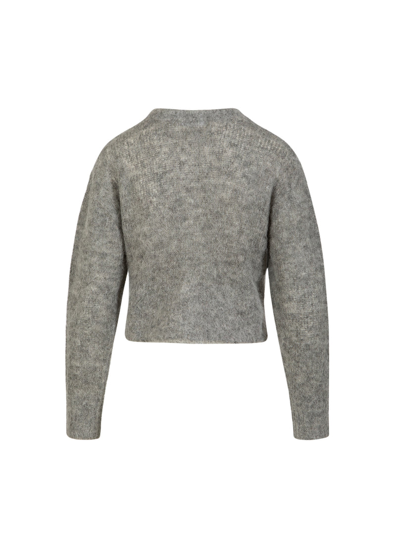 Coster Copenhagen KORT TRÖJKAFTAN I ALPACKA Knitwear Light grey melange - 129