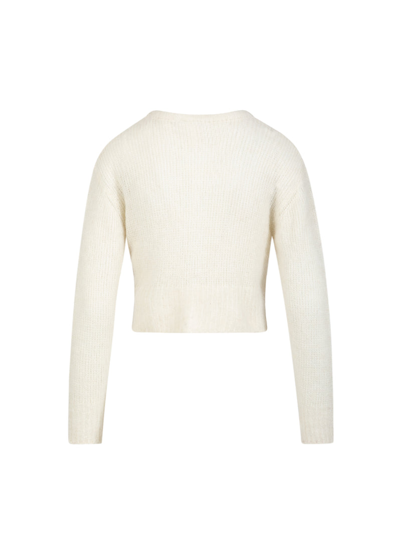 Coster Copenhagen KORT TRÖJKAFTAN I ALPACKA Knitwear Off White - 202
