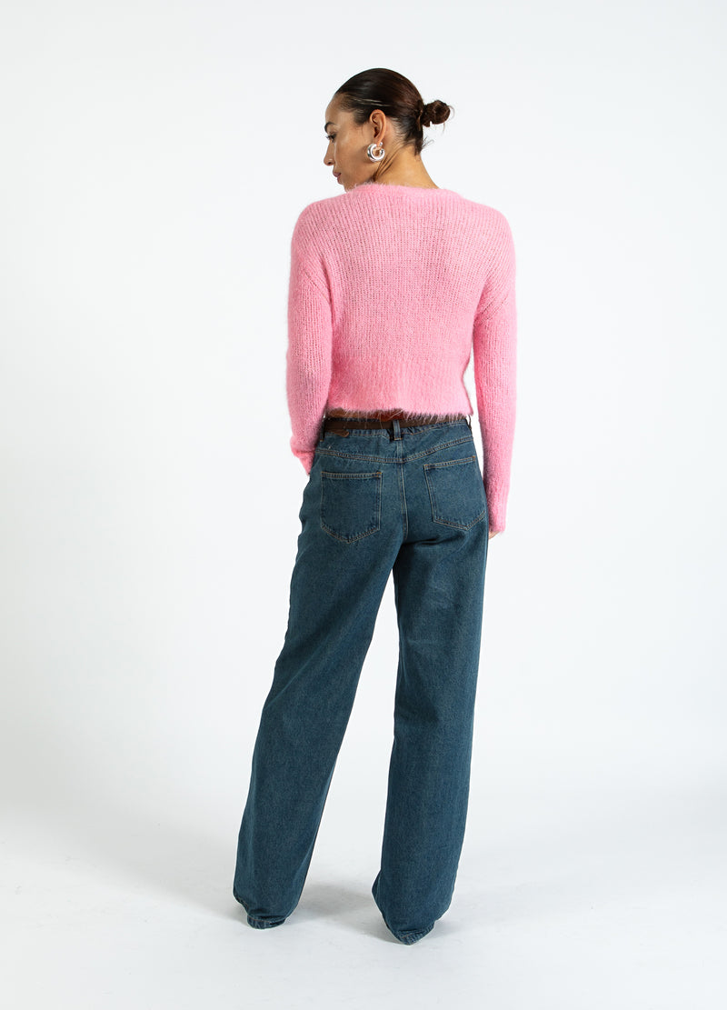 Coster Copenhagen KORT TRÖJKAFTAN I ALPACKA Knitwear Tropical pink - 689