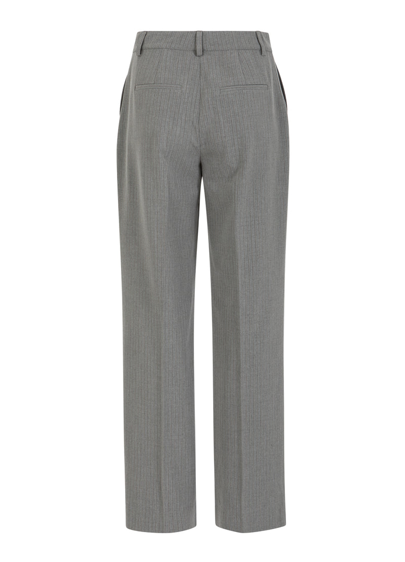 Coster Copenhagen KOSTYMBYXOR - PETRA PASSFORM Pants Mist grey pin stripe - 175