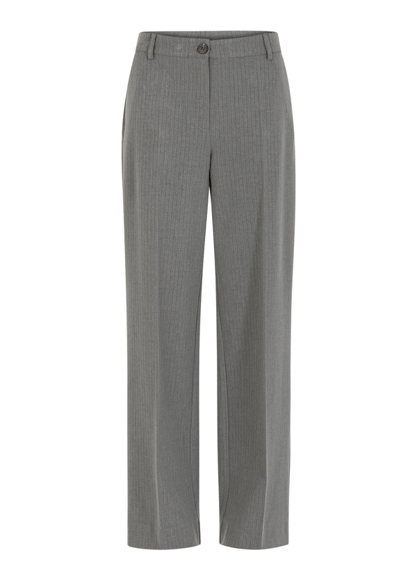 Coster Copenhagen KOSTYMBYXOR - PETRA PASSFORM Pants Mist grey pin stripe - 175