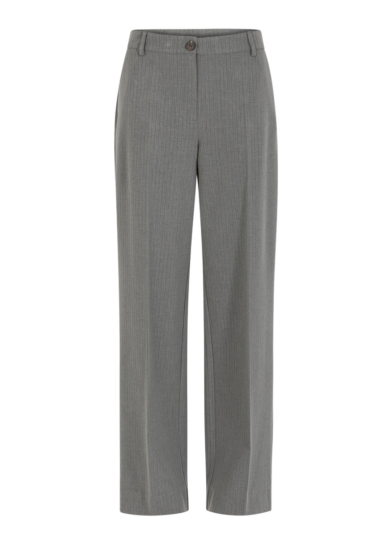 Coster Copenhagen KOSTYMBYXOR - PETRA PASSFORM Pants Mist grey pin stripe - 175