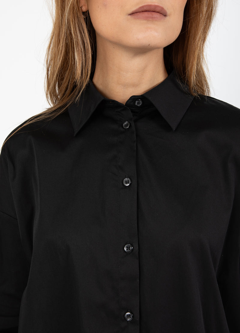 Coster Copenhagen LÅDAKLASSISK SKJORTA Shirt/Blouse Black - 100