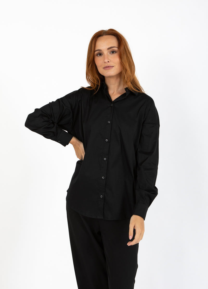 Coster Copenhagen LÅDAKLASSISK SKJORTA Shirt/Blouse Black - 100