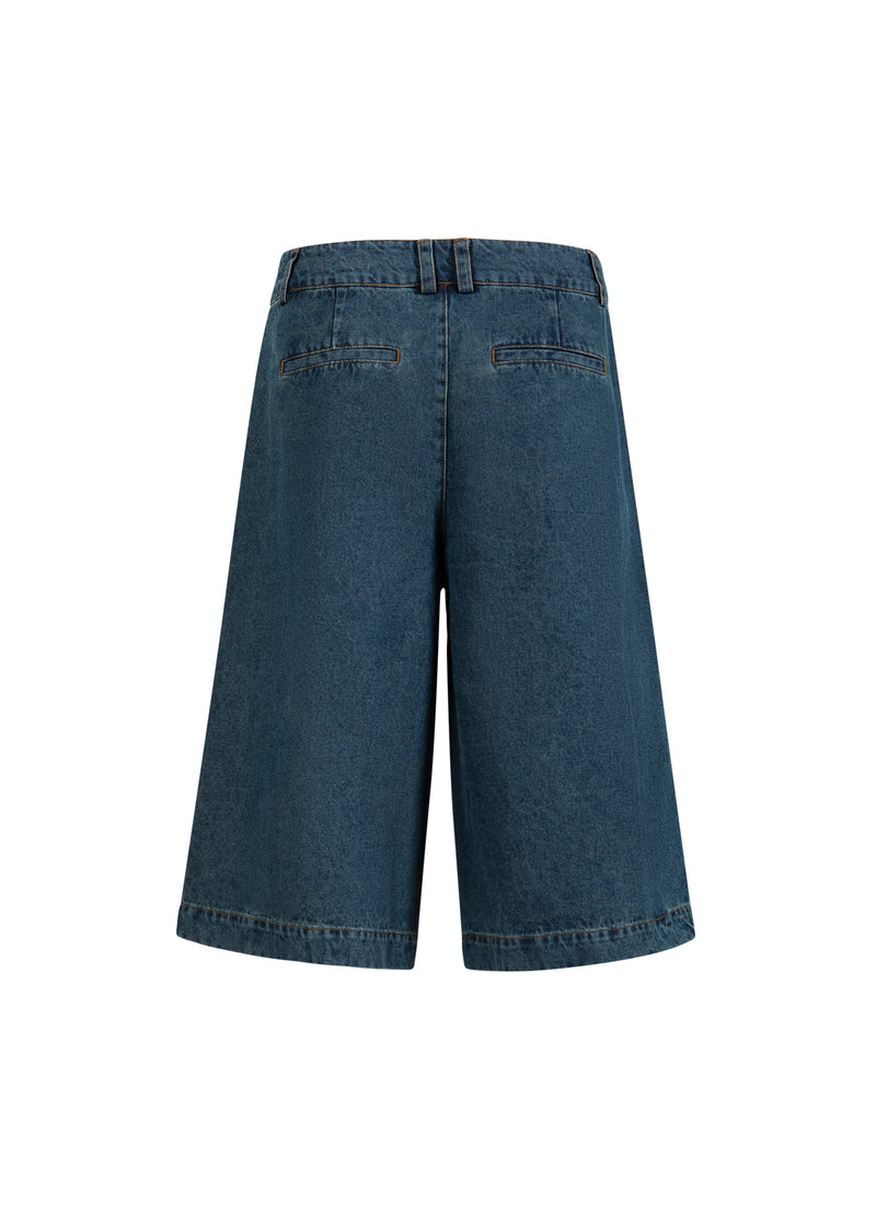 Coster Copenhagen LÅNGA JEANS SHORTS - PETRA PASSFORM Pants Dark Blue Denim - 571