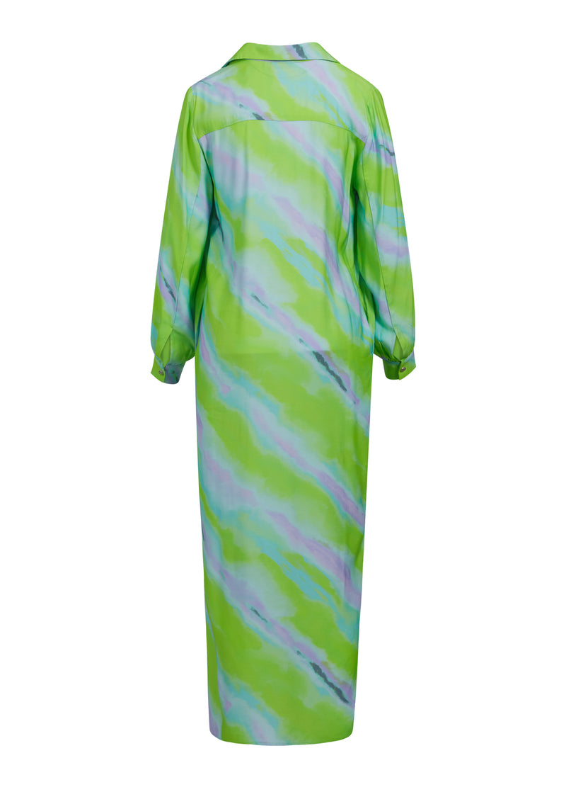 Coster Copenhagen  LÅNG KLÄNNING M. BLEKT RANDIGT MÖNSTER  Dress Faded stripe print - 903