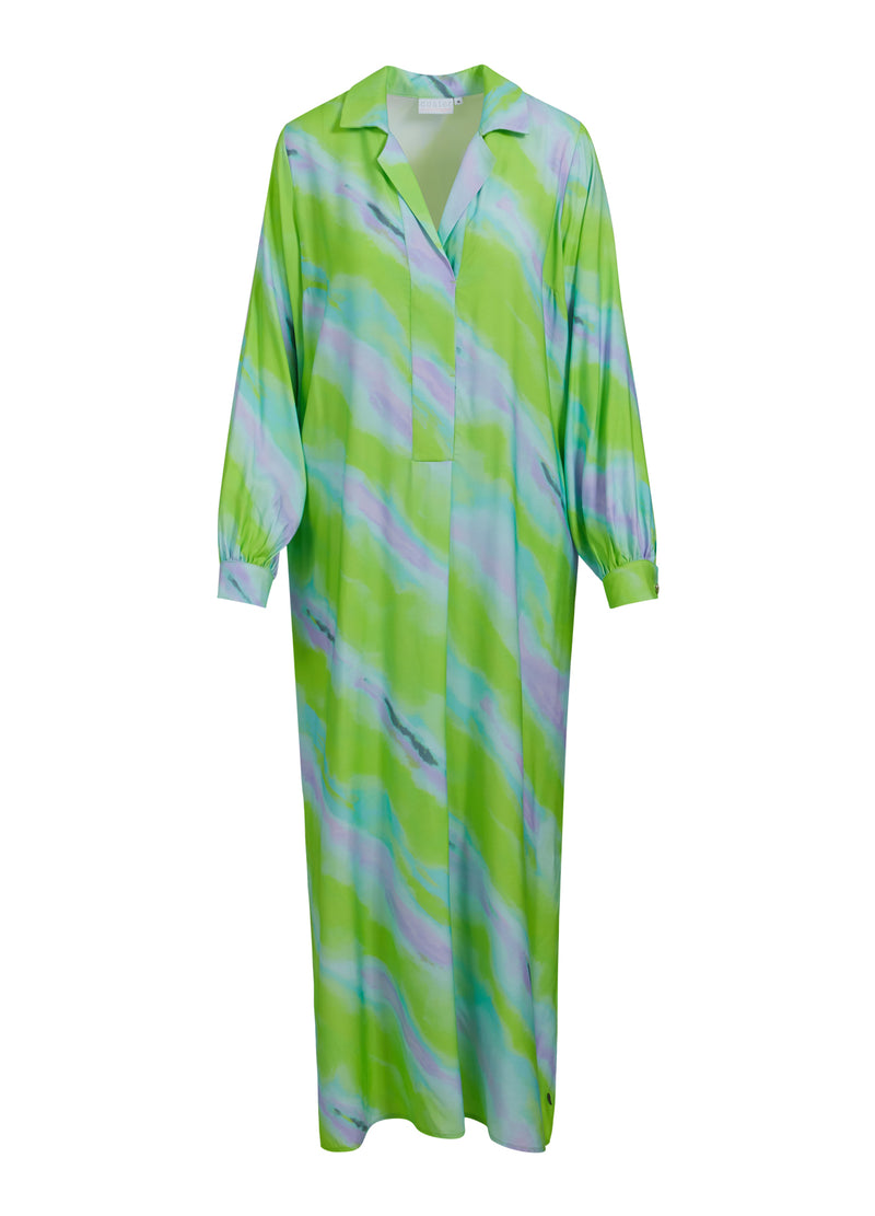 Coster Copenhagen  LÅNG KLÄNNING M. BLEKT RANDIGT MÖNSTER  Dress Faded stripe print - 903