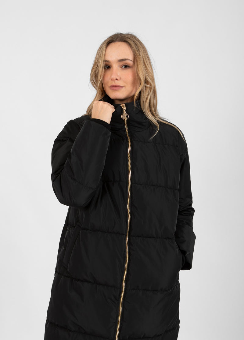 Coster Copenhagen LÅNG PUFFERJACKA Outerwear Black - 100