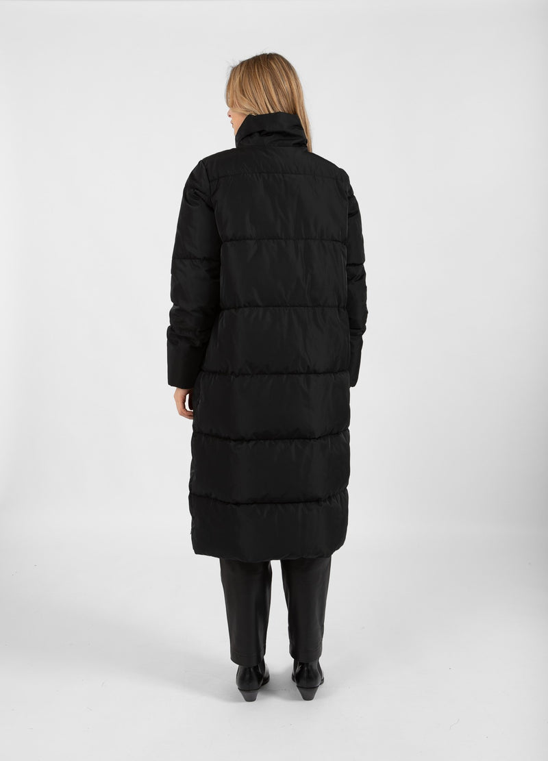 Coster Copenhagen LÅNG PUFFERJACKA Outerwear Black - 100