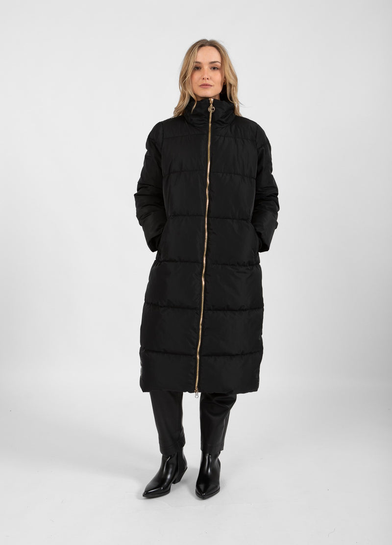 Coster Copenhagen LÅNG PUFFERJACKA Outerwear Black - 100