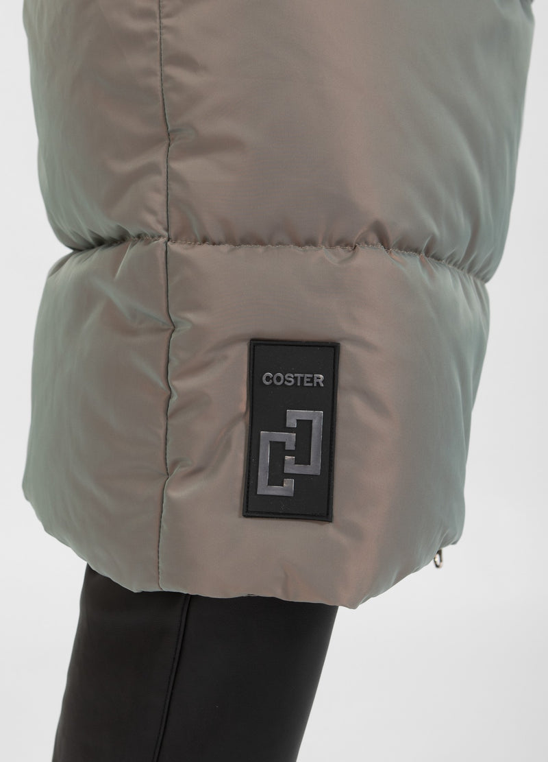 Coster Copenhagen LÅNG PUFFERJACKA Outerwear Shade green - 434