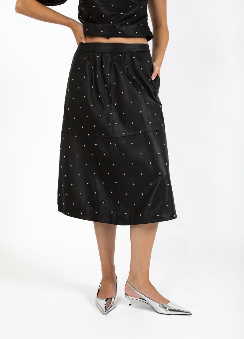 Coster Copenhagen LÄDERKJOL Skirt Black - 100