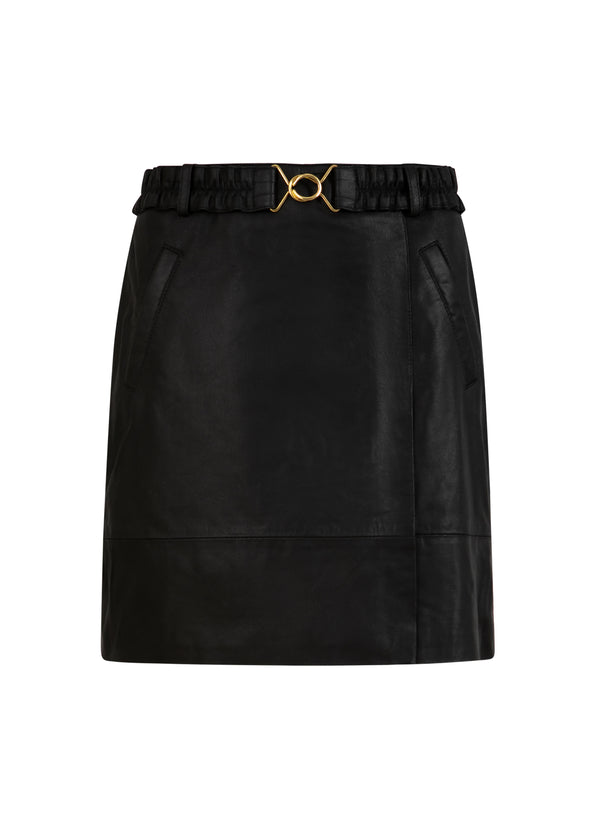 Coster Copenhagen LÄDERKJOL Skirt Black - 100