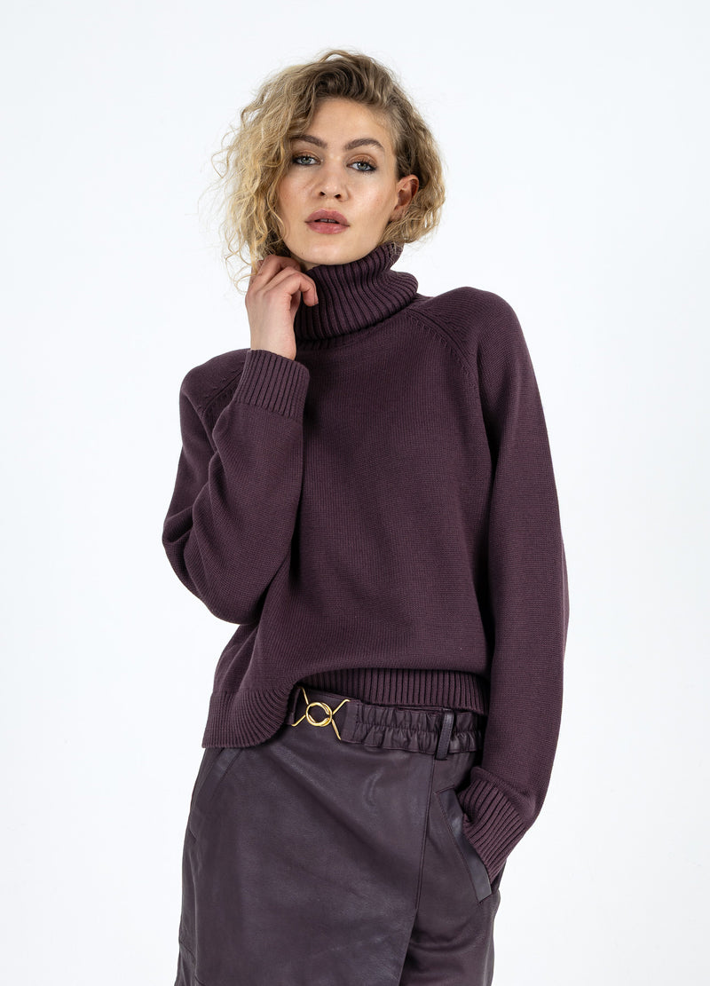 Coster Copenhagen LÄDERKJOL Skirt Bordeaux - 653