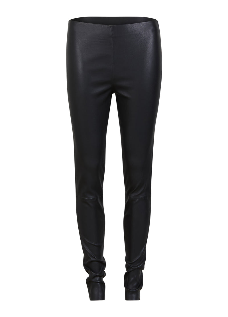 Coster Copenhagen LÄDERLEGGINGS Pants Black - 100