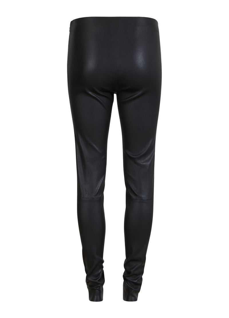 Coster Copenhagen LÄDERLEGGINGS Pants Black - 100