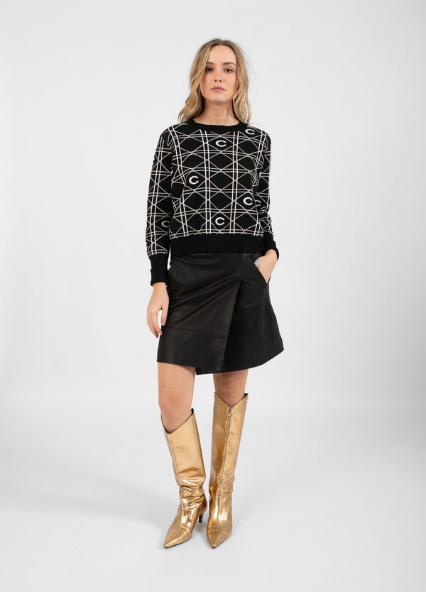 Coster Copenhagen LÄDERSKJOL Skirt Black - 100