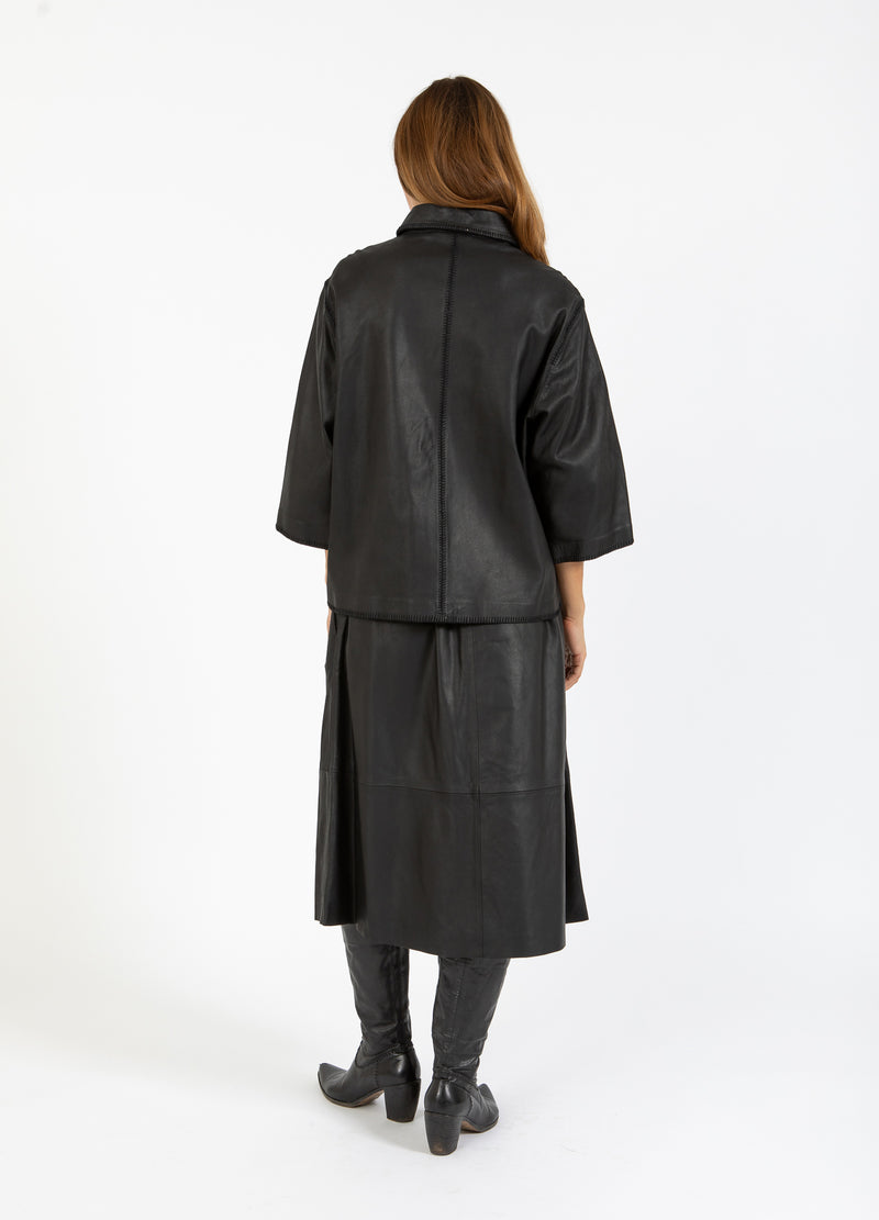 Coster Copenhagen LÄDERSKJOL Skirt Black - 100