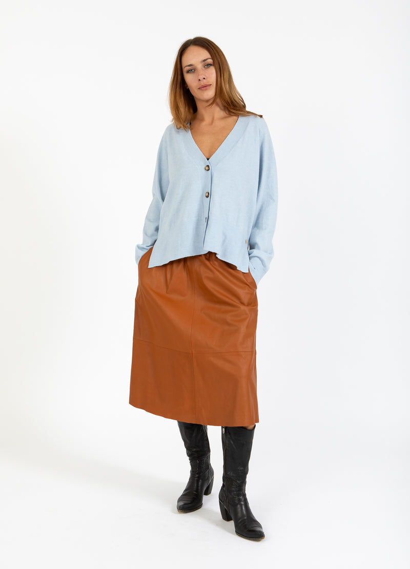 Coster Copenhagen LÄDERSKJOL Skirt Cognac brown - 397