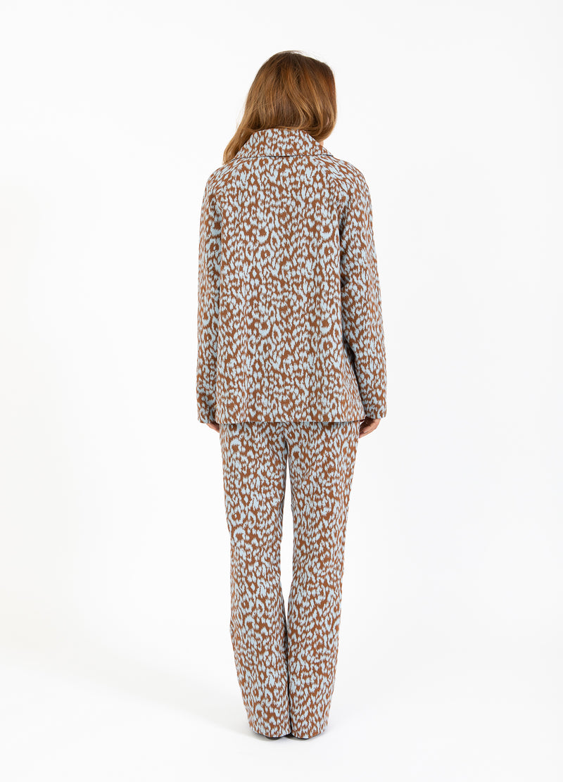 Coster Copenhagen LEO BYXOR - LUCIA PASSFORM Pants Ice leo jaquard - 994