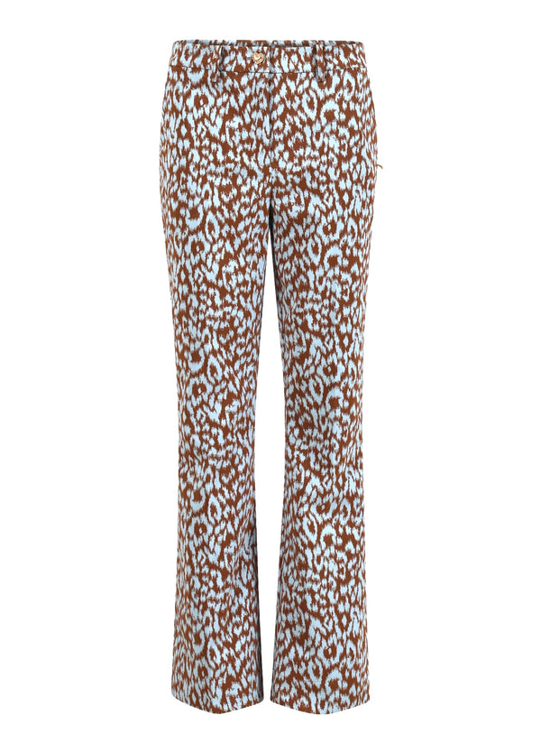 Coster Copenhagen LEO BYXOR - LUCIA PASSFORM Pants Ice leo jaquard - 994