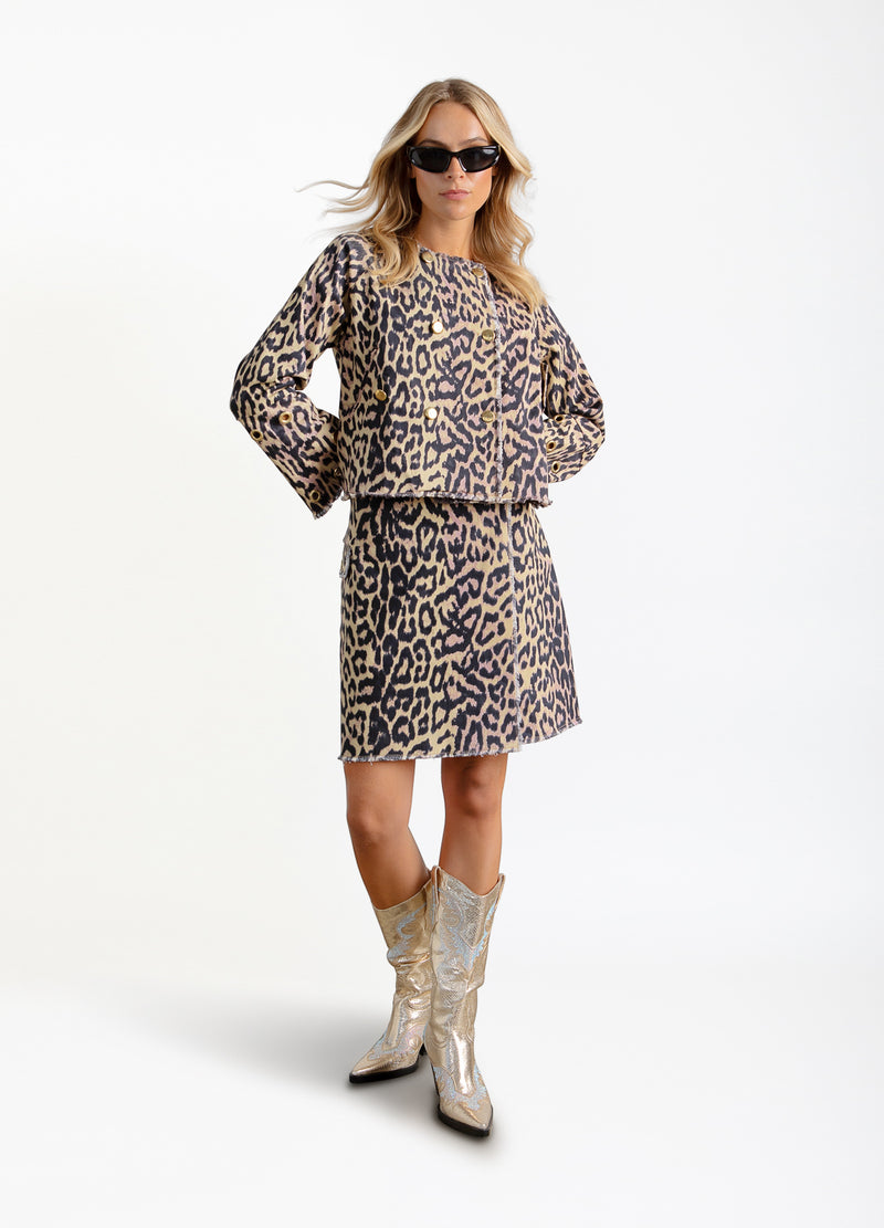 Coster Copenhagen LEO JAKKE Outerwear Big leo print - 987