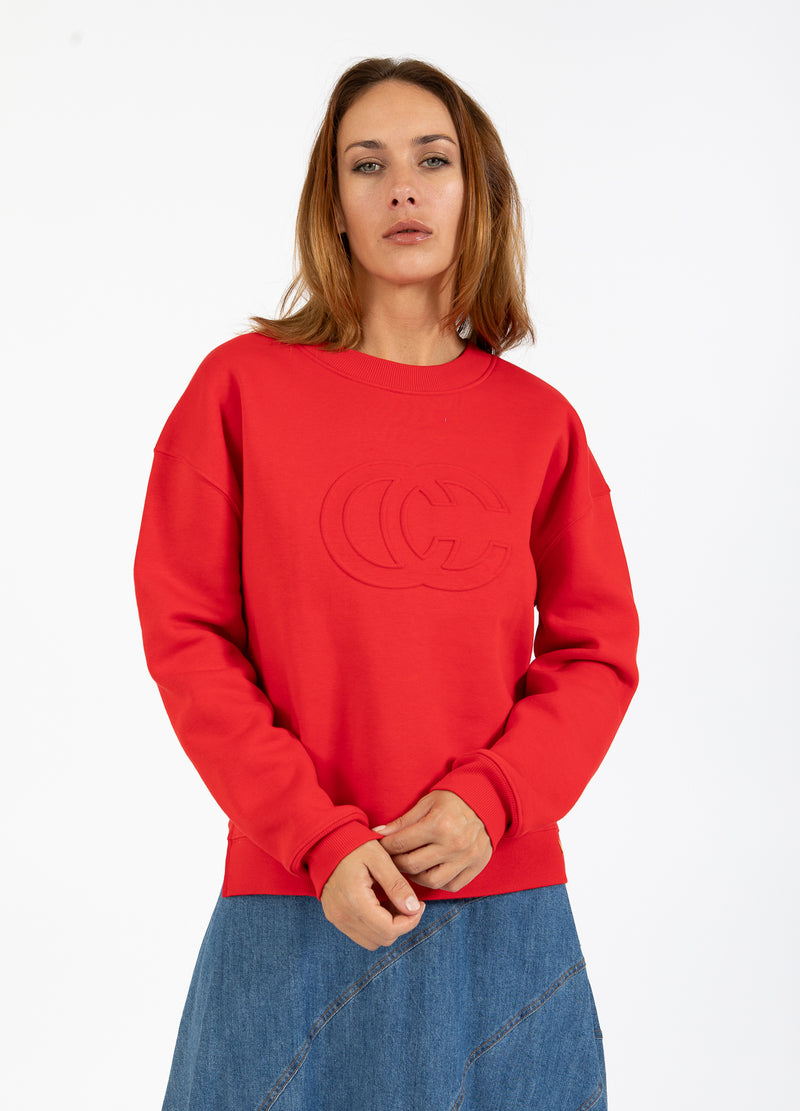 Coster Copenhagen LOGOSWEATSHIRT Shirt/Blouse Scarlet red - 618