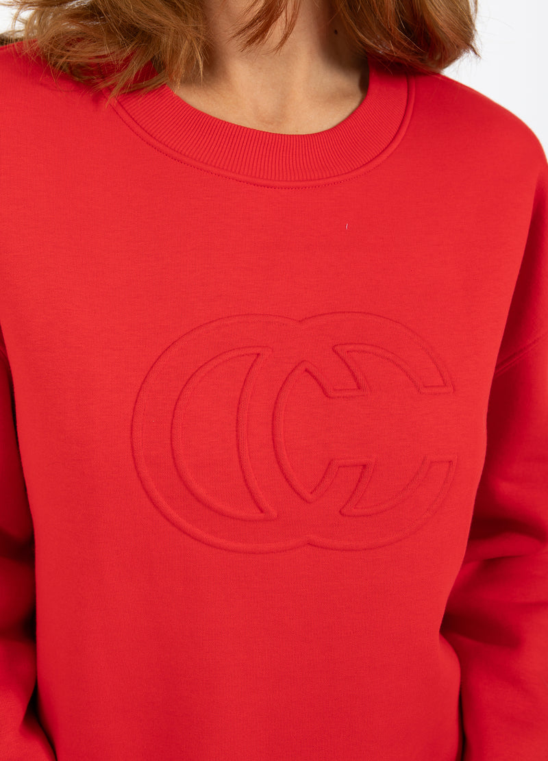 Coster Copenhagen LOGOSWEATSHIRT Shirt/Blouse Scarlet red - 618