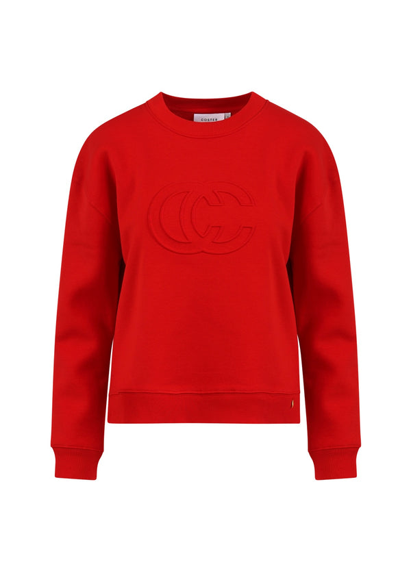 Coster Copenhagen LOGOSWEATSHIRT Shirt/Blouse Scarlet red - 618