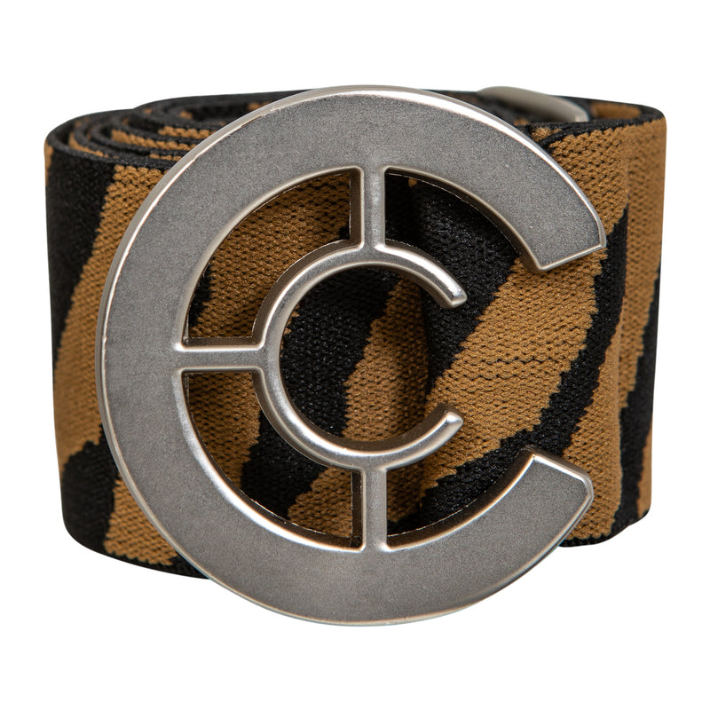 Coster Copenhagen LOGO BÄLTE Accessories Sand/Black Zebra print - 322