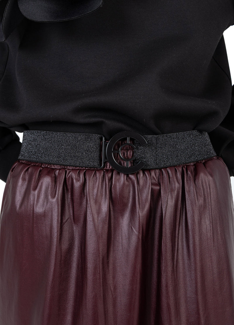 Coster Copenhagen LOGO ELASTISK BÄLTE Accessories Black lurex - 100