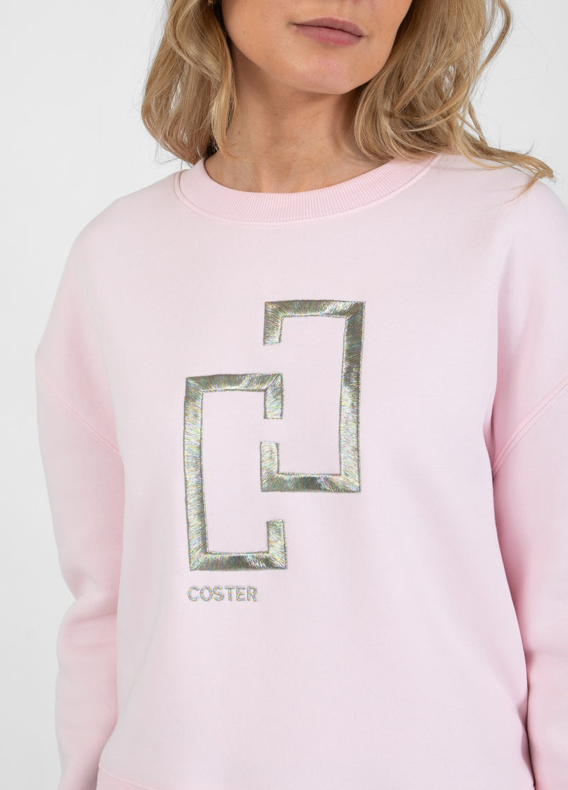 Coster Copenhagen LOGO SWEATSHIRT Shirt/Blouse Powder rose - 686