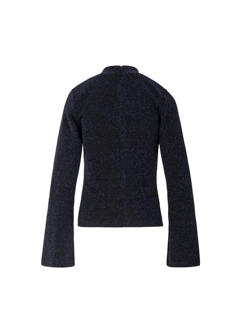 Coster Copenhagen LUREX-BLOUS MED BRED KRAGE Shirt/Blouse Eclipse blue - 555