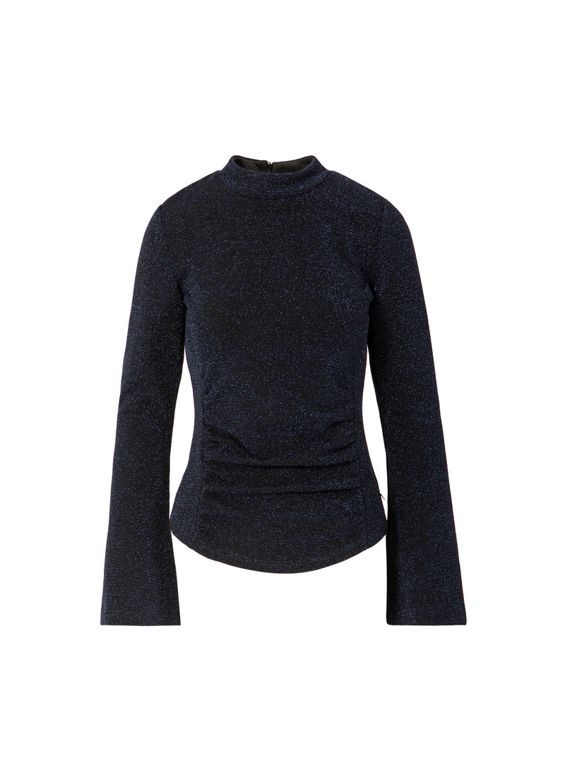 Coster Copenhagen LUREX-BLOUS MED BRED KRAGE Shirt/Blouse Eclipse blue - 555