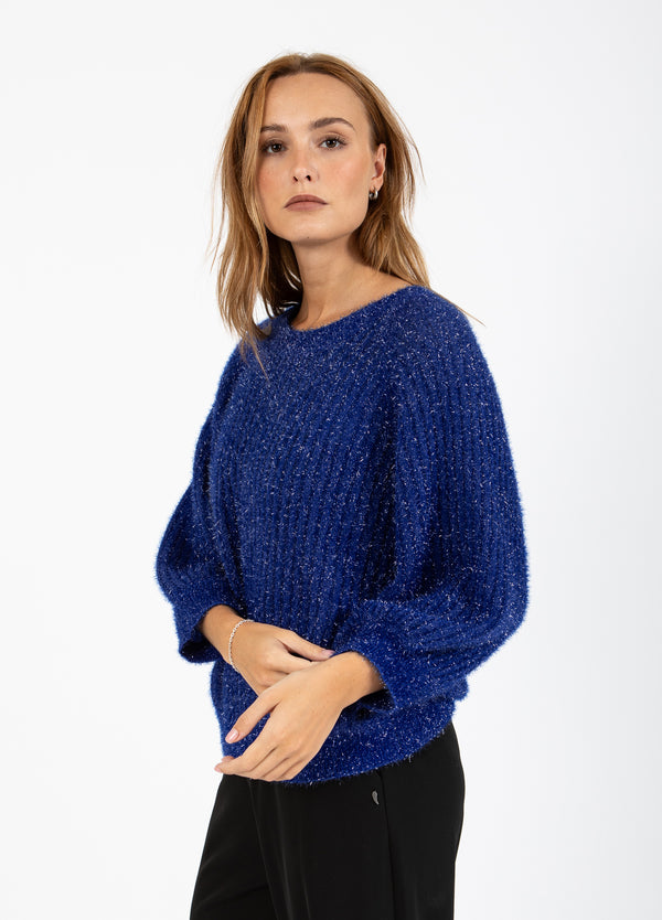 Coster Copenhagen LUREX STICKAD Knitwear Rich blue - 583