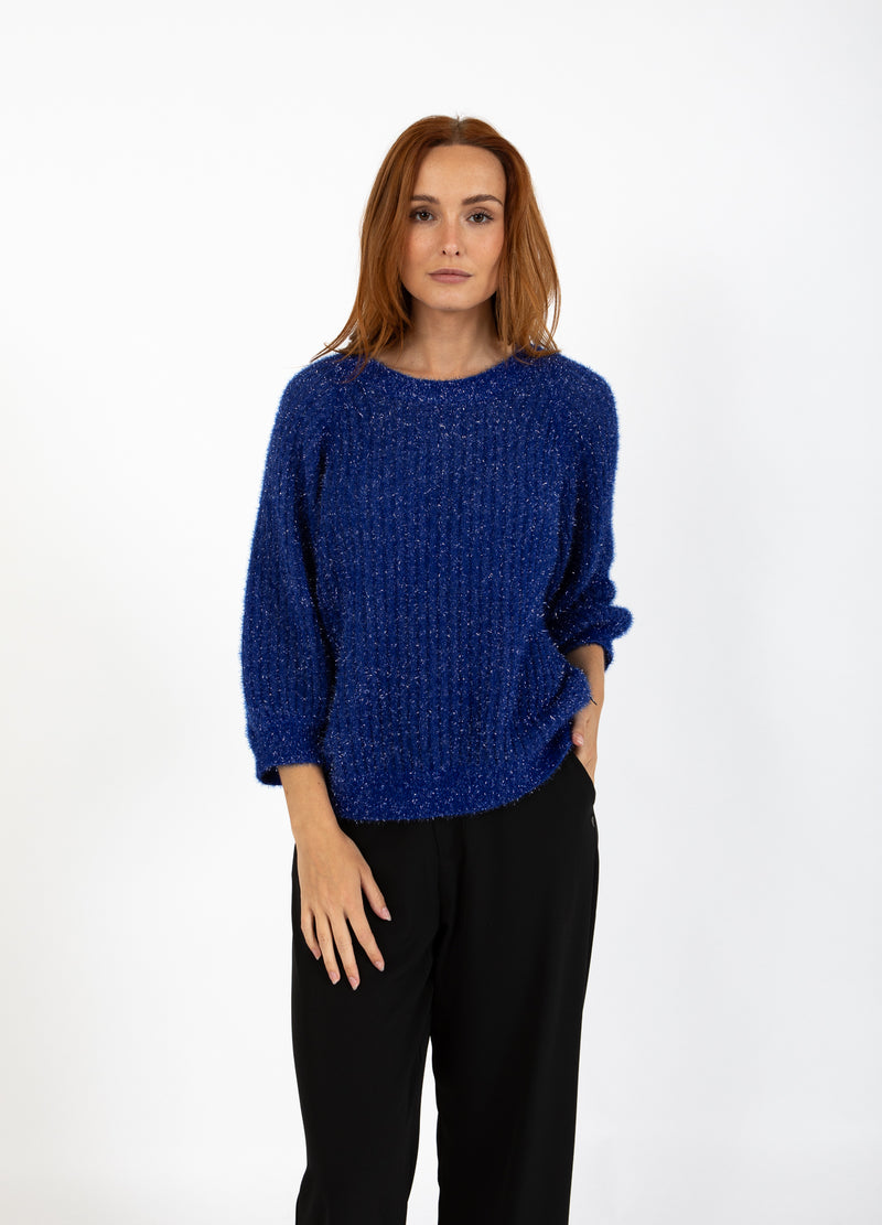 Coster Copenhagen LUREX STICKAD Knitwear Rich blue - 583