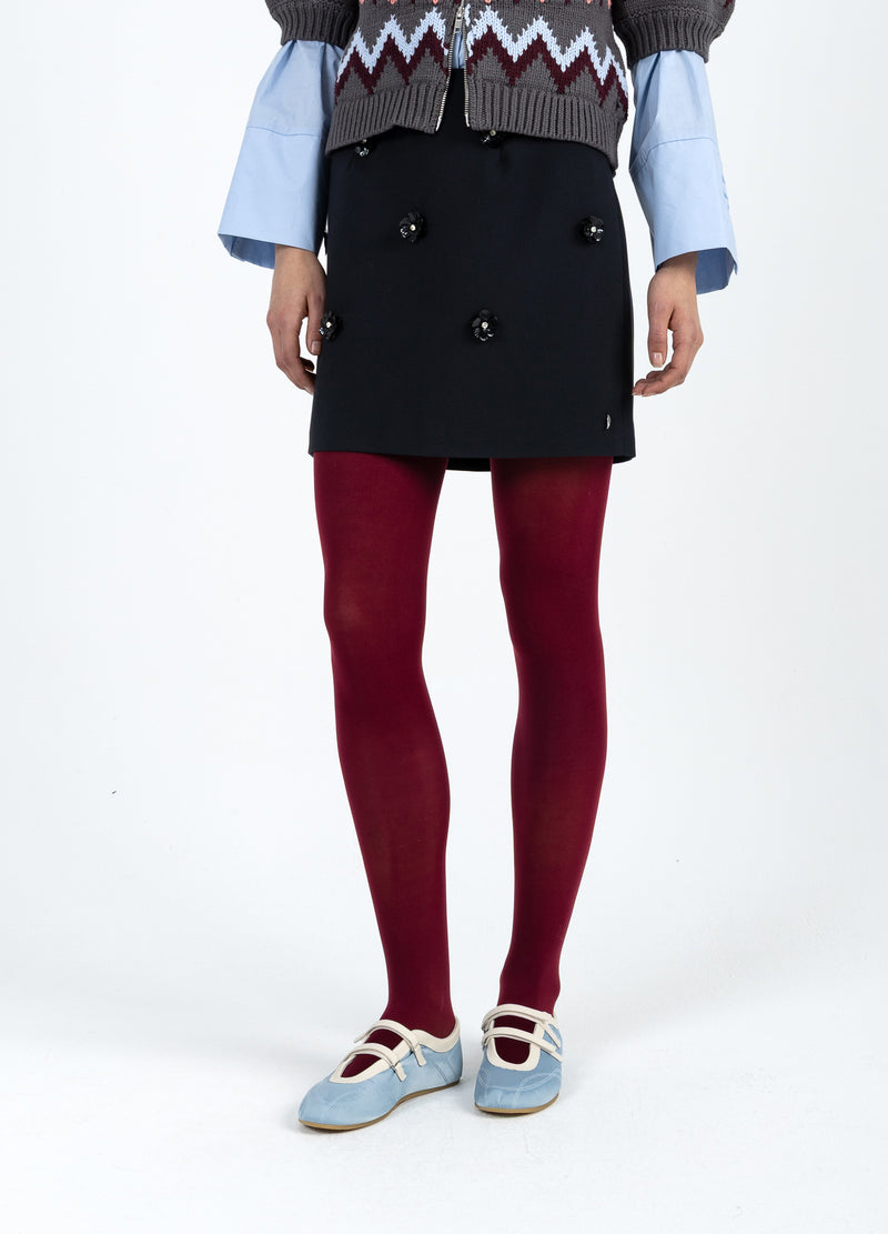 Coster Copenhagen MINIKJOL MED BLOMMOR Skirt Black - 100