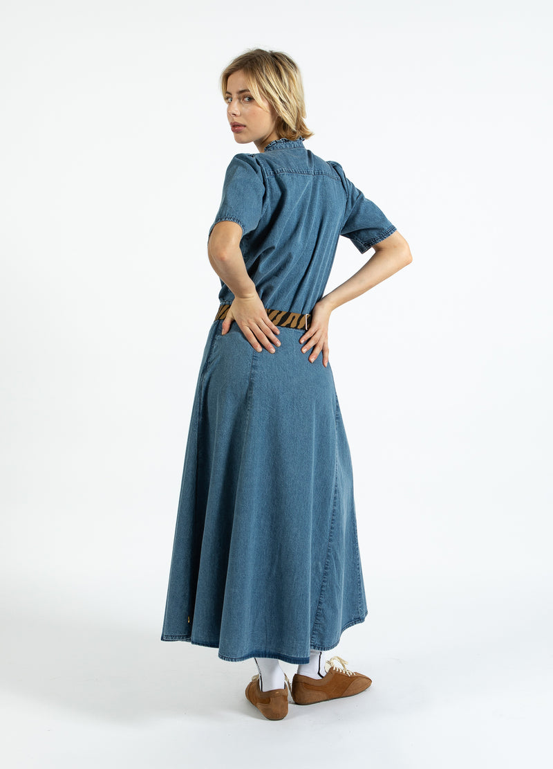 Coster Copenhagen MJUK DENIMKJOL Skirt Denim blue - 559