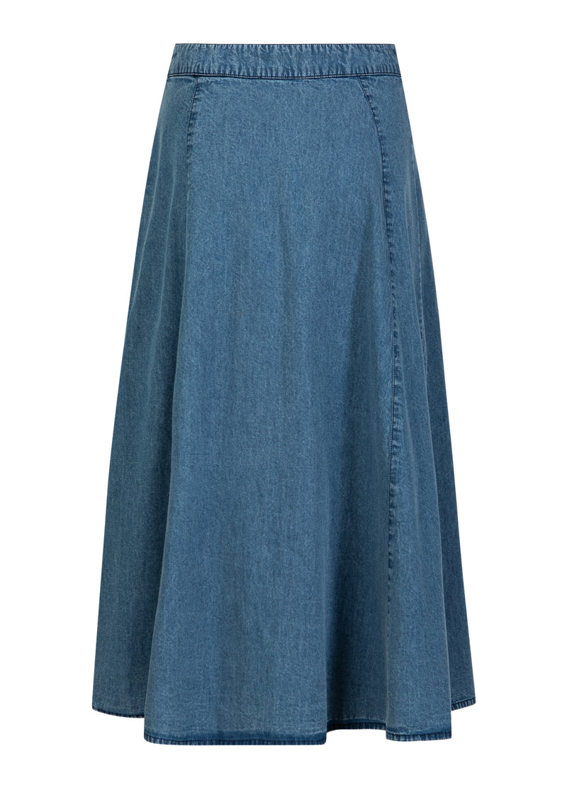 Coster Copenhagen MJUK DENIMKJOL Skirt Denim blue - 559