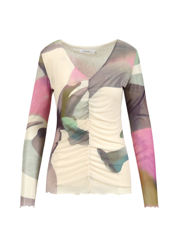 Coster Copenhagen NÄTTOP I FLYTANDE BLOMMÖNSTER Shirt/Blouse Liquid flower print - 926