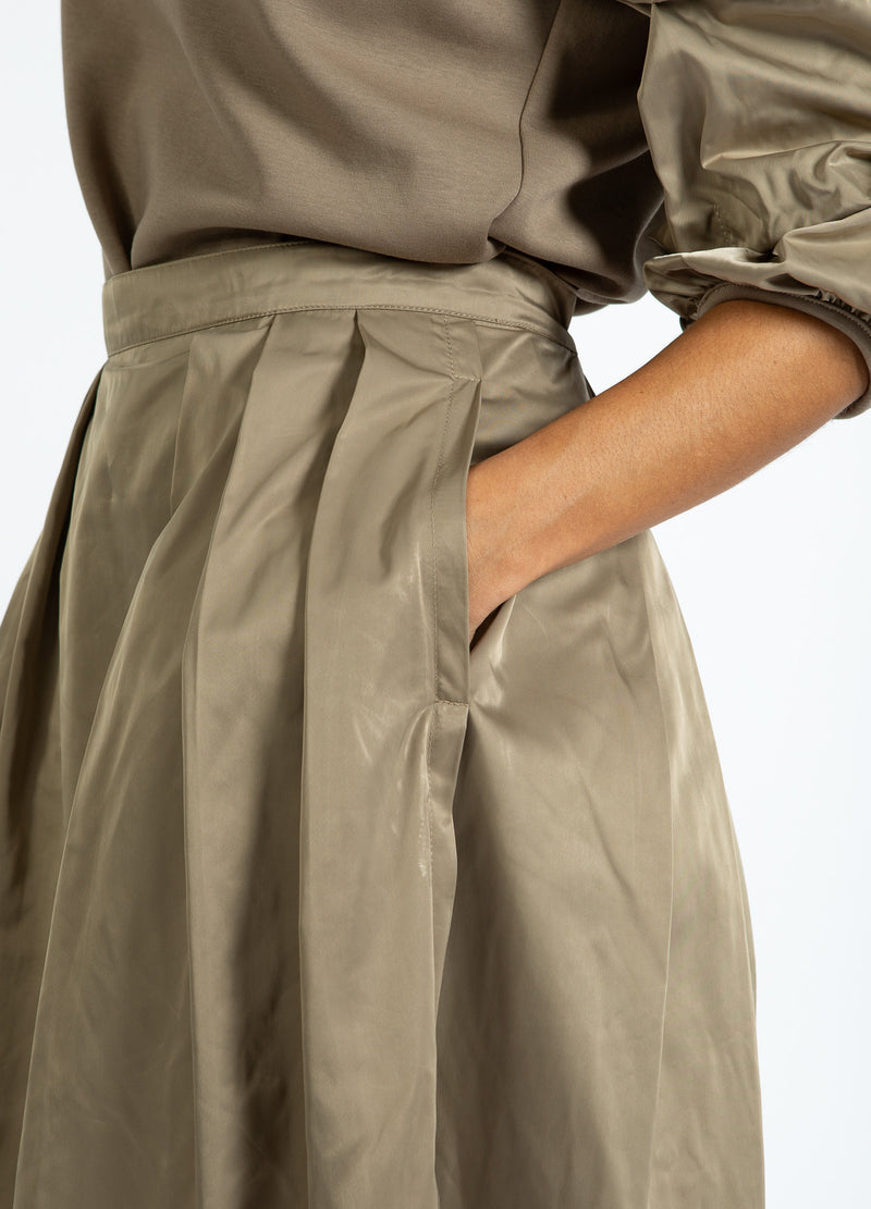 Coster Copenhagen NYLONKJOL Skirt Taupe sand - 393