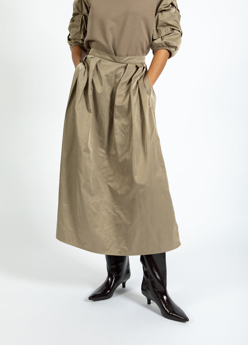 Coster Copenhagen NYLONKJOL Skirt Taupe sand - 393