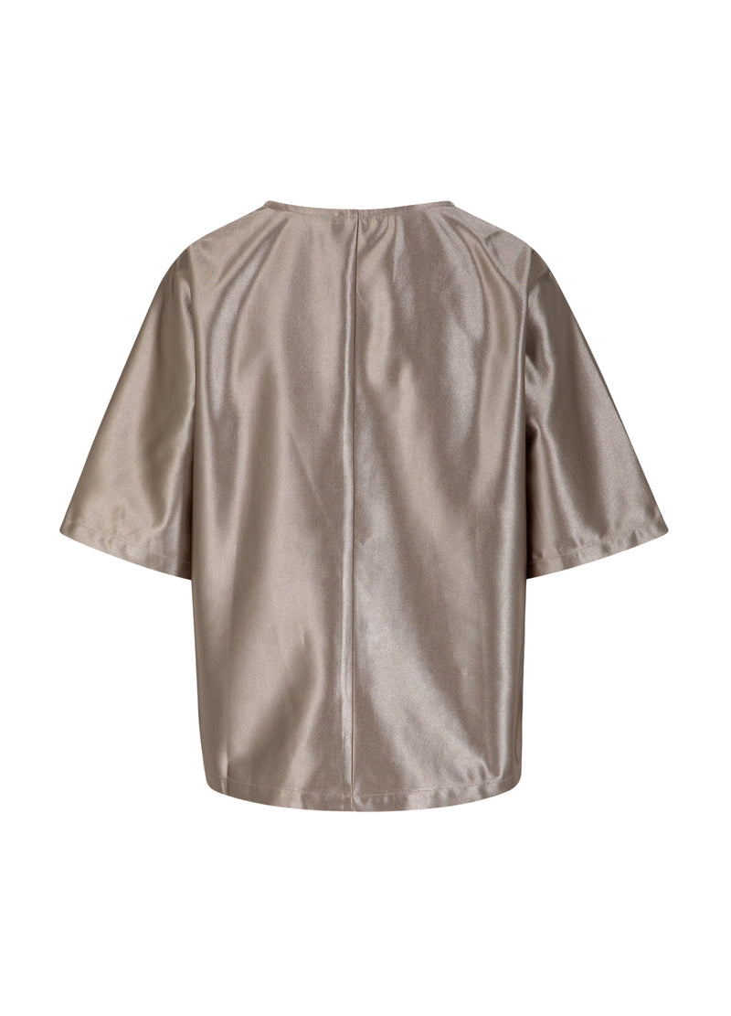 Coster Copenhagen ÖVERDIMENSIONERAD GLITTRIG T-SHIRT Shirt/Blouse Champagne - 299